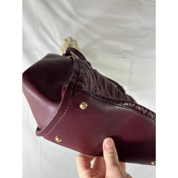 Nine West Camden Jet Set Satchel burgundy Merlot - Picture 14 of 16